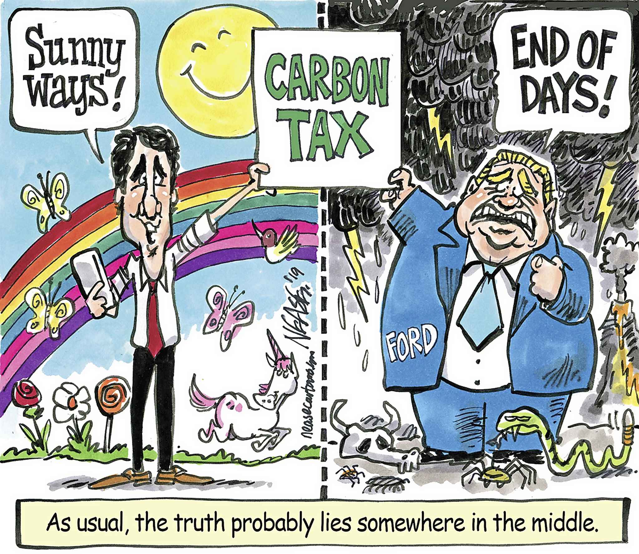 Editorial cartoon for Jan. 25, 2019