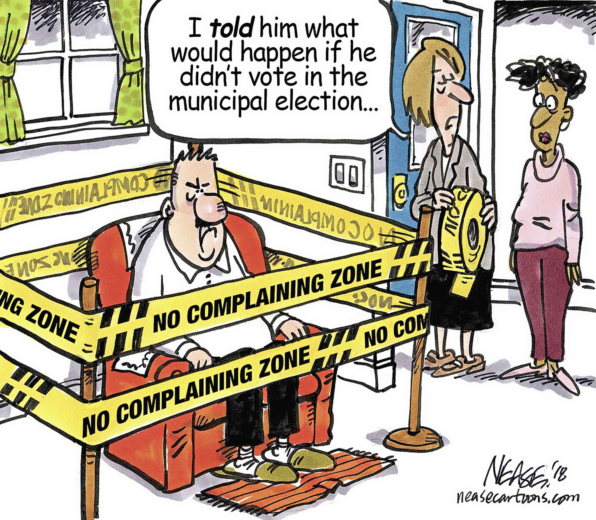 Editorial cartoon for Oct. 24, 2018