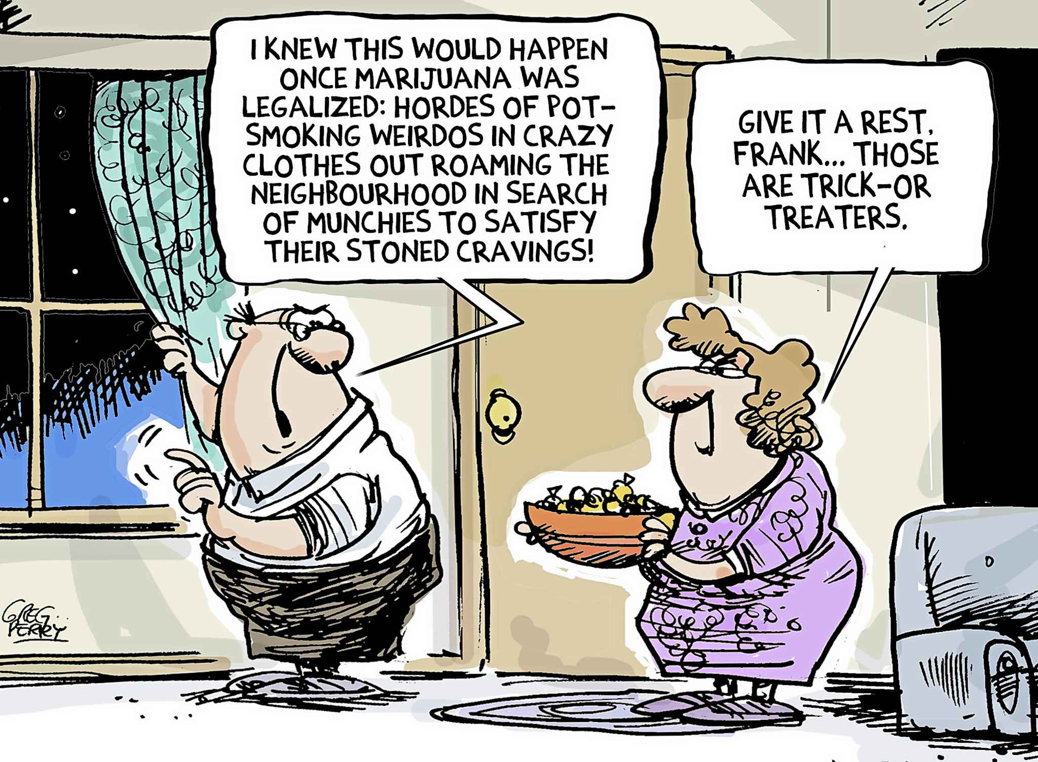 Editorial cartoon for Oct. 31, 2018