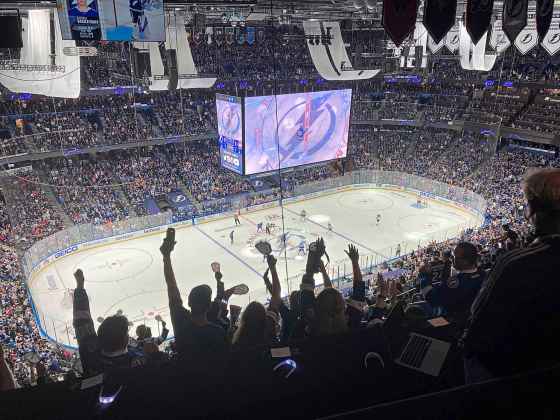 It was a raucous scene inside Amalie Arena last summer as Tampa Bay won the Stanley Cup on home ice. (Mike McIntyre / Winnipeg Free Press)