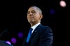 Carolyn Kaster / The Associated Press
President Barack Obama pauses as he speaks at the election night party at McCormick Place, Wednesday, in Chicago. Obama defeated Republican challenger former Massachusetts Gov. Mitt Romney.