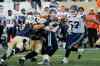 JOHN WOODS / WINNIPEG FREE PRESS
Winnipeg Blue Bombers defensive lineman Greg Peach is the lead tackler as the Bombers defence sacks Toronto Argonauts quarterback Mitchell Gale during the first half of a CFL pre-season game at Investors Group Field in Winnipeg Monday.