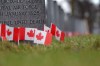 Ruth Bonneville / Winnipeg Free Press. 
Canadian flags mark the thousands of grave markers for vets in the Field of Honour at Brookside Cemetery on Remembrance Day.