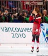 Jonathan Hayward / THE CANADIAN PRESS
Canada's Clara Hughes blows a kiss to the crowd after skating in the Women's 3000 meter long track speedskating final at the Vancouver Winter Olympic Games in Richmond, B.C. Sunday.