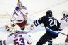 John Woods/ The Canadian Press
New York Rangers goalie Martin Biron (43) saves a shot from Winnipeg Jets forward Blake Wheeler (26) during first-period NHL action in Winnipeg on Monday.