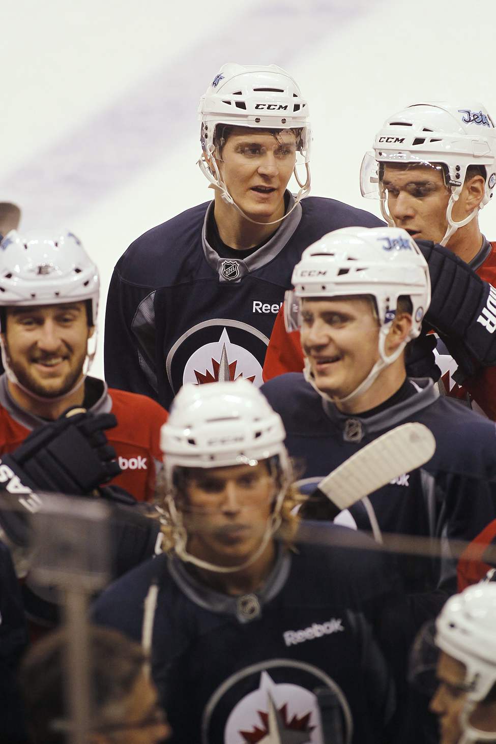 John Woods / The Canadian Press
The players leave the ice Sunday.