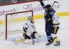John Woods / THE CANADIAN PRESS
Winnipeg Jets' Andrew Ladd (16) celebrates his goal on Nashville Predators goaltender Carter Hutton (30).
