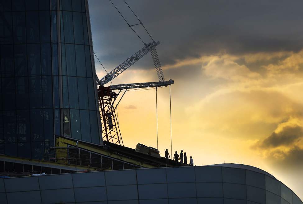 Morning Glory - Spectacular morning light cascades over the Canadian Museum for Human Rights and its construction workers at The Forks in Winnipeg.
Thursday, August 28, 2012
(JOE BRYKSA / WINNIPEG FREE PRESS)