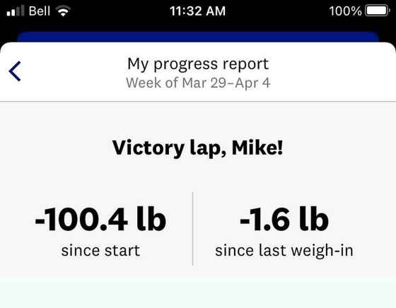 Achievement: Unlocked for Mike McIntyre, who hit a major fitness milestone this week.