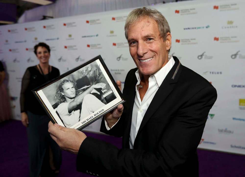 Michael Bolton on the red carpet at the David Foster Foundation Gala, Saturday.