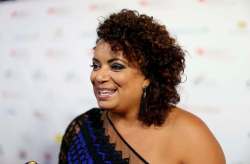 Michaela Pereira, MC for the evening, on the red carpet at the David Foster Foundation Gala, Saturday.