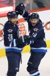 Jets victory over the Blues in pictures