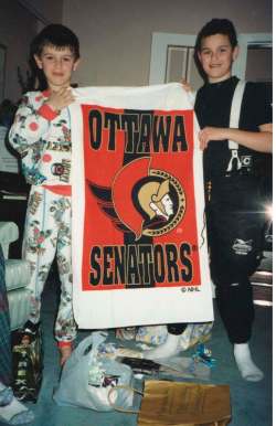 Family photo
For brothers Mark, left and Kyle, every gift was something hockey-related.