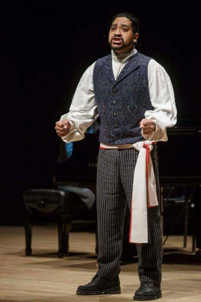 MIKE DEAL / WINNIPEG FREE PRESSMarlon Goolcharan sings Empty Chairs at Empty Tables from Les Miserables during a performance in the vocal solo, musical theatre &mdash; Ballad male category at the WAG theatre Monday afternoon as part of the 99th annual Winnipeg Music Festival which goes until March 19th.170306 - Monday, March 06, 2017.
