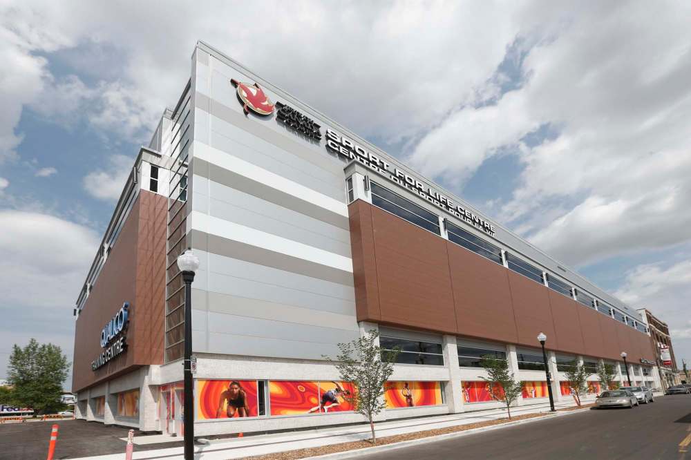 JOHN WOODS / WINNIPEG FREE PRESS
The new Sport For Life building is expected to open Tuesday.