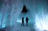 JASON HALSTEAD / WINNIPEG FREE PRESS
L-R: Marilyne Lamontagne and Nastassja Young check out ice caves during a preview event at the Ice Castles attraction at Parks Canada Place at The Forks on Jan. 4, 2018. Ice Castles will open to the public on Jan. 5, 2018. (See Carol Sanders story)