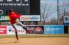 Andrew Martinez throws to a teammate on the first day of Winnipeg Goldeyes training camp Thursday at Shaw Park. (Mikaela MacKenzie / Winnipeg Free Press)