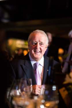 MIKAELA MACKENZIE / WINNIPEG FREE PRESS
Former Prime Minister Brian Mulroney mingles before a gala celebrating the opening of the Mandela exhibition at the Canadian Museum for Human Rights in Winnipeg on Monday.