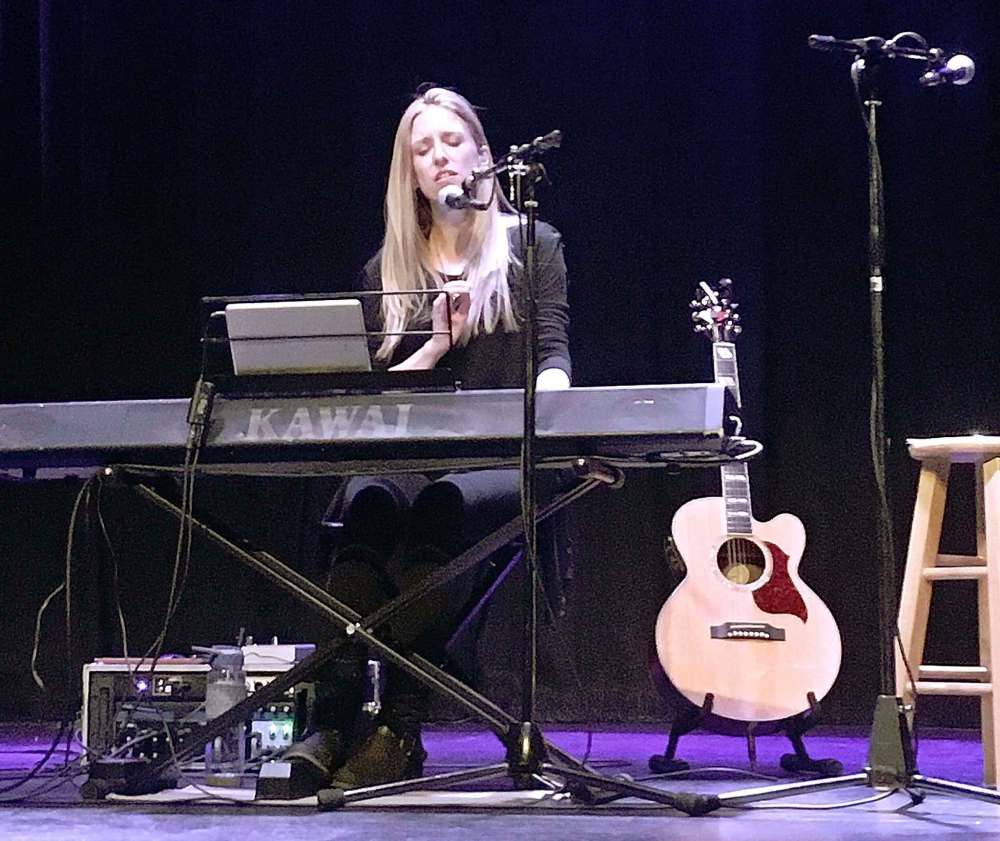 Cat Jahnke performed at the fundraiser.