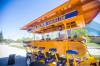 Pedal Pub takes customers to breweries, restaurants, and pubs under their own pedal power. The first of its kind in the city, the company has three bikes that seat 15 guests each. (Mikaela MacKenzie / Winnipeg Free Press)