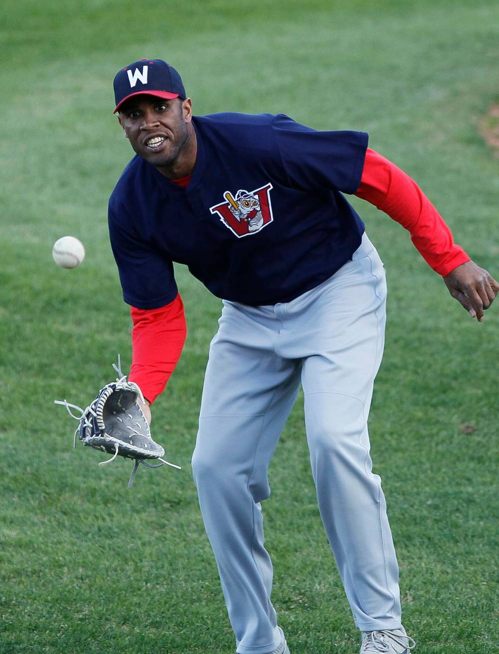 JOHN WOODS / WINNIPEG FREE PRESS files
David Washington provides a veteran presence on the Goldeyes that younger players look up to and helps bring the team together.
