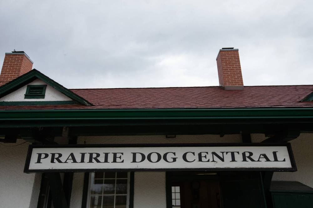 Inkster Junction came about when volunteers for the Prairie Dog Central Railway relocated the St. James railway station to Prairie Dog Trail west of Little Mountain Park. (Daniel Crump / Winnipeg Free Press)