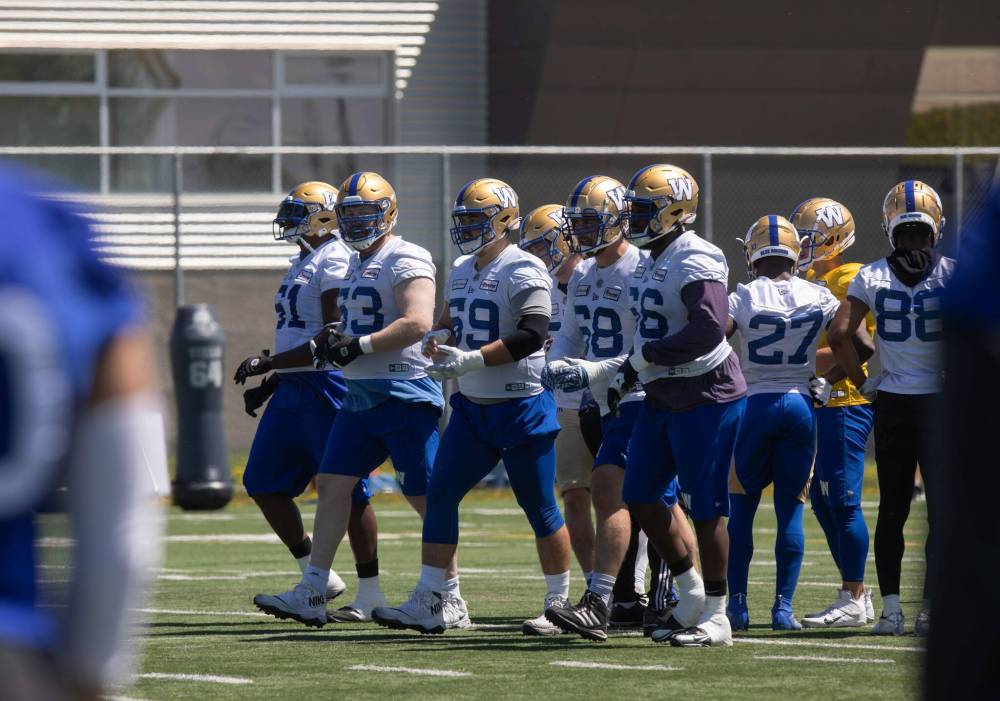 JESSICA LEE / WINNIPEG FREE PRESS
while there have definitely been some good times, including plenty of proud moments, the Bombers refuse to buy into their own hype.