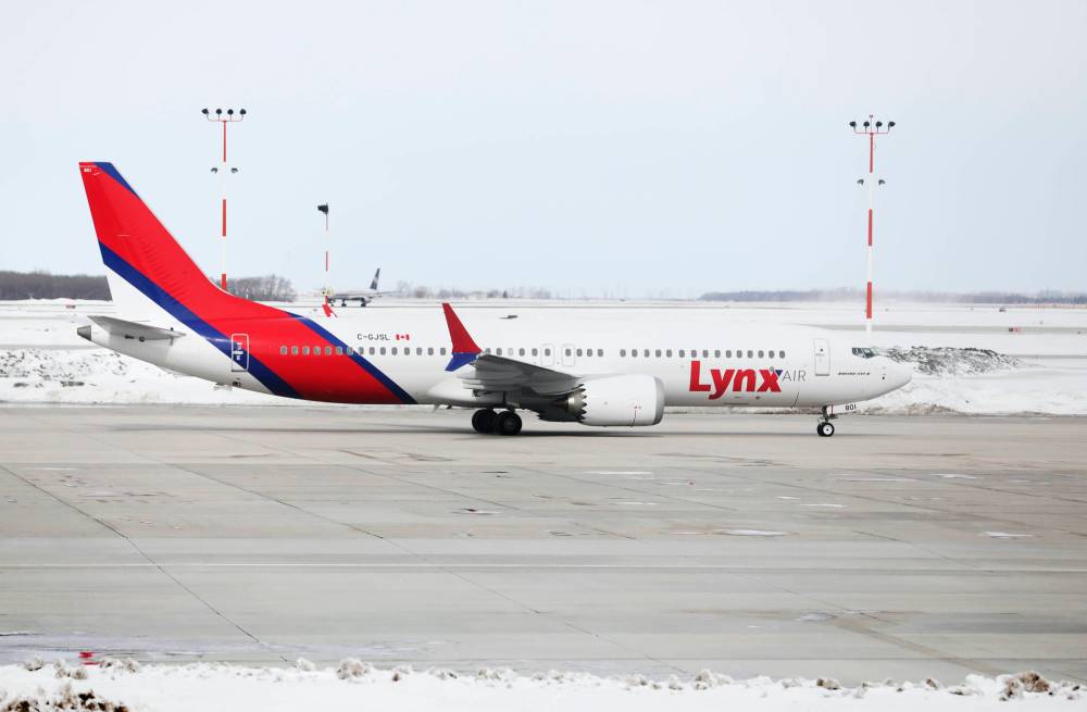RUTH BONNEVILLE / WINNIPEG FREE PRESS files
Lynx Air is Canada’s new ultra-affordable airline. Don’t expect dinner and drinks inflight.