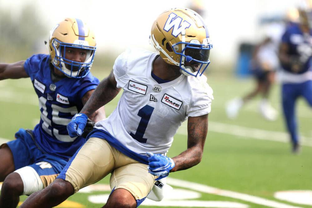 RUTH BONNEVILLE / WINNIPEG FREE PRESS FILES
Former Bombers receiver Darvin Adams will be snagging pigskins for the Redblacks this season.