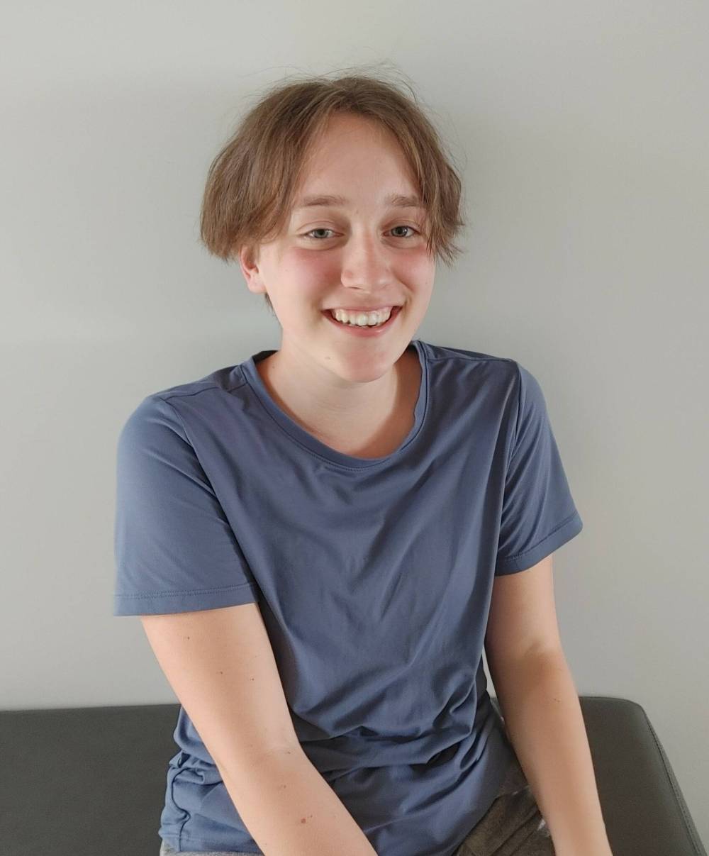 Kélia Haskins, a Grade 9 student from Beausejour, won a provincial speaking competition with an original speech about the history of Ukrainian peoples' struggle for independence. (Supplied)