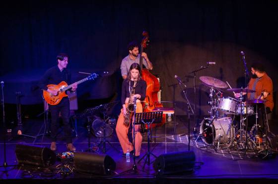 ETHAN CAIRNS / WINNIPEG FREE PRESS FILESThe Melissa Aldana Quartet performs in the Bonnie and John Buhler Hall of the Canadian Museum for Human Rights during the Winnipeg International Jazz Festival on Tuesday.