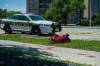 ETHAN CAIRNS / WINNIPEG FREE PRESS
Blood and a bag are all that’s left outside of 2300 Pembina Hwy. where Winnipeg Police officers found a man who had been stabbed, at about 4:30 a.m.