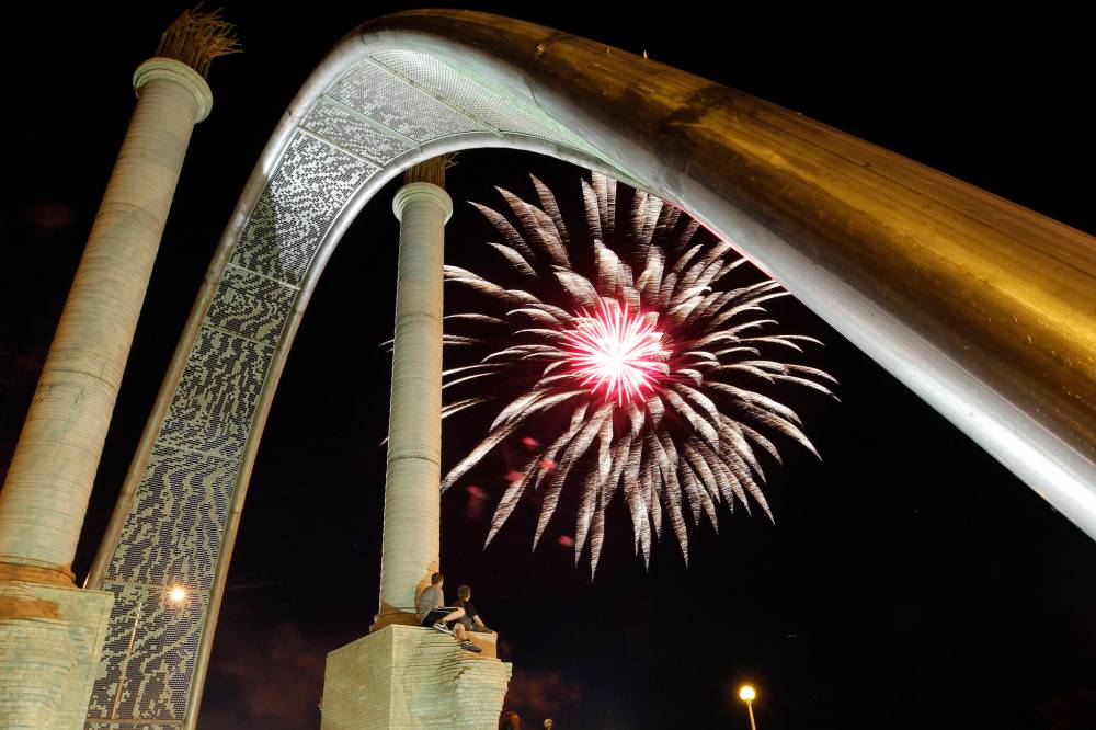 Fireworks will not be part of A New Day events at The Forks on Canada Day. (John Woods / Winnipeg Free Press files)