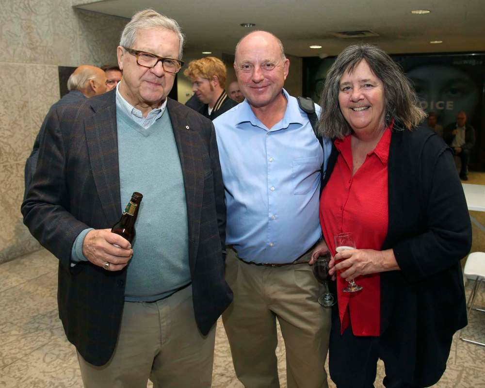 Former federal Liberal minister Lloyd Axworthy (from left), Scott MacKaye and Mag Burns.