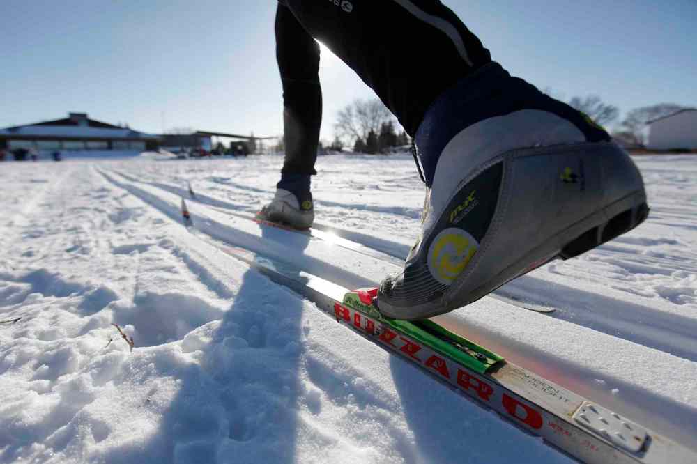 JOHN WOODS / WINNIPEG FREE PRESS
A cross-country skier takes part in the fifth annual Snow Trek at Living Prairie Museum in Winnipeg Sunday. Participants came out and enjoyed cross-country skiing, snowshoeing, geocaching and snow art.