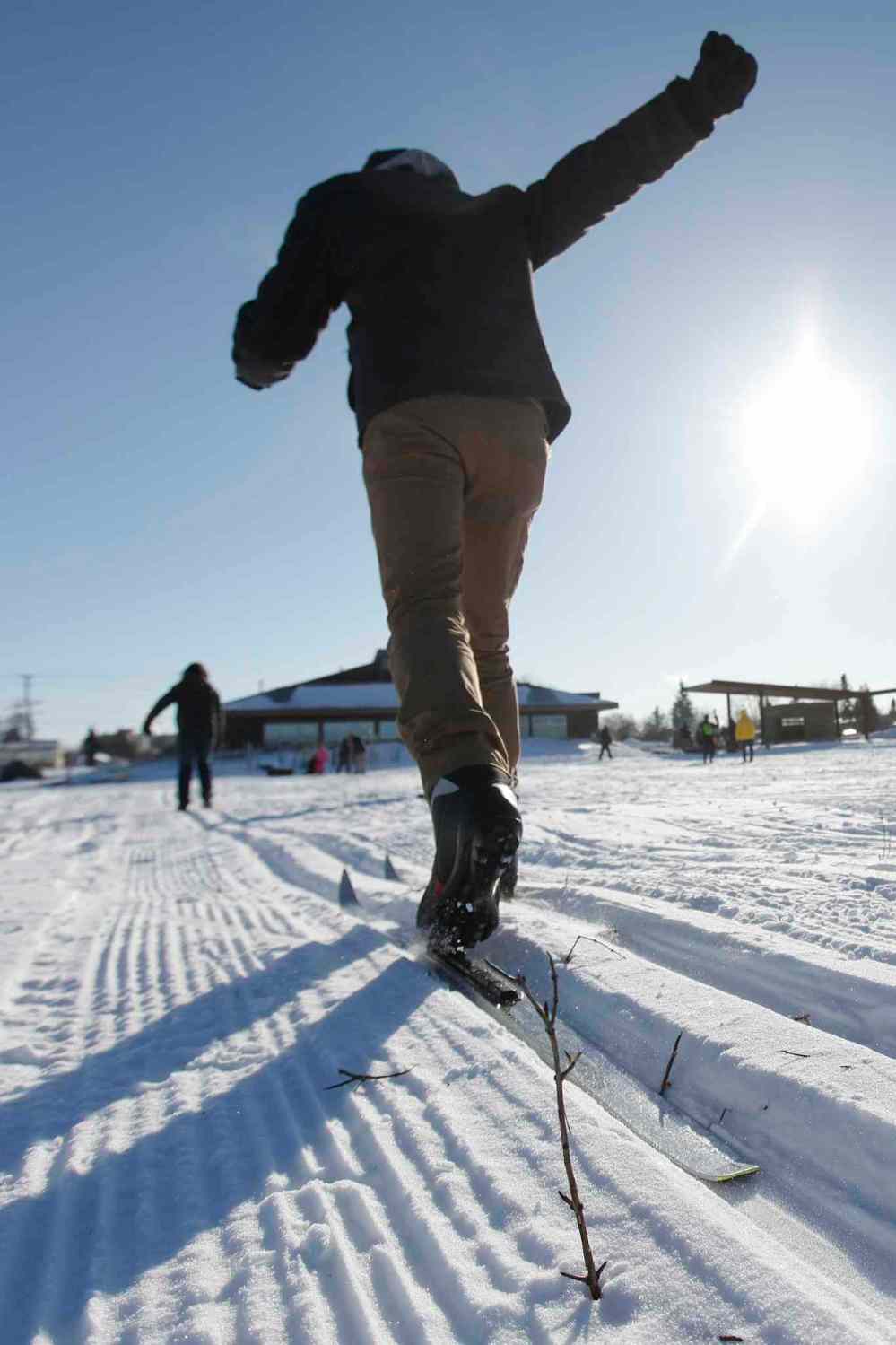 JOHN WOODS / WINNIPEG FREE PRESS
Cross-country skiers hit the trails during Snow Trek.