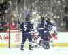 Phil Hossack / Winnipeg Free Press
Winnipeg Jets Jim Slater and Chris Thorburn embrace after Slater's opening goal early in the first period against the New York Rangers Tuesday.