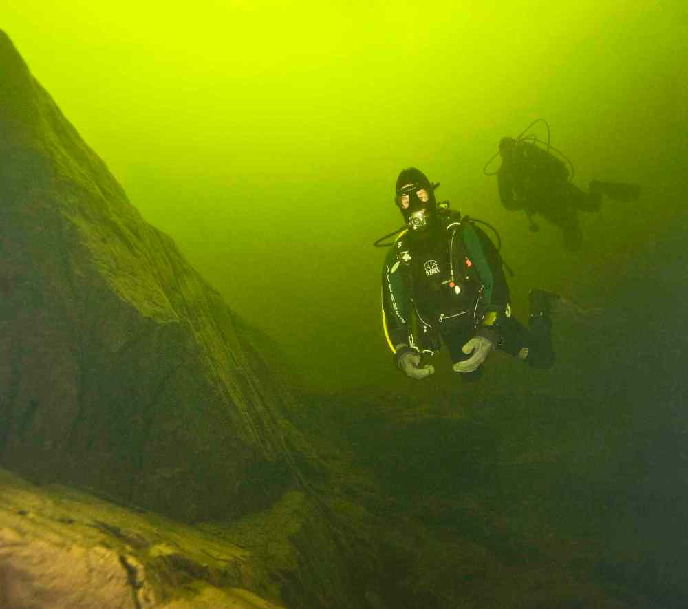 Blue Oasis trains divers at West Hawk Lake between May and October.