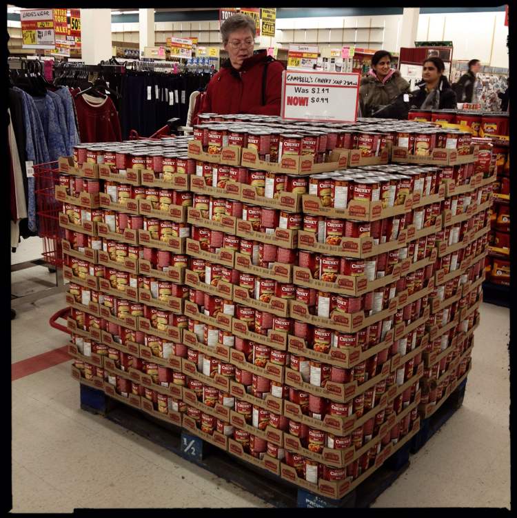 Mike Deal / Winnipeg Free Press
The Campbell's soup seems to be a hard sell.