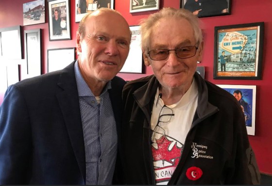 Butch Goring and Bob Holliday met up at the Red Top on Saturday.