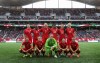 Ruth Bonneville / Winnipeg Free Press
Canadian Women's Soccer Team group photo before the start of their friendly against Team USA at Investors Group Field May 8, 2014.