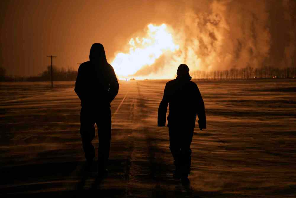 Jordan McRae
A TransCanada natural gas pipeline exploded between Otterburne and Highway 59 in southeastern Manitoba around 1 a.m. Saturday, Jan. 25.