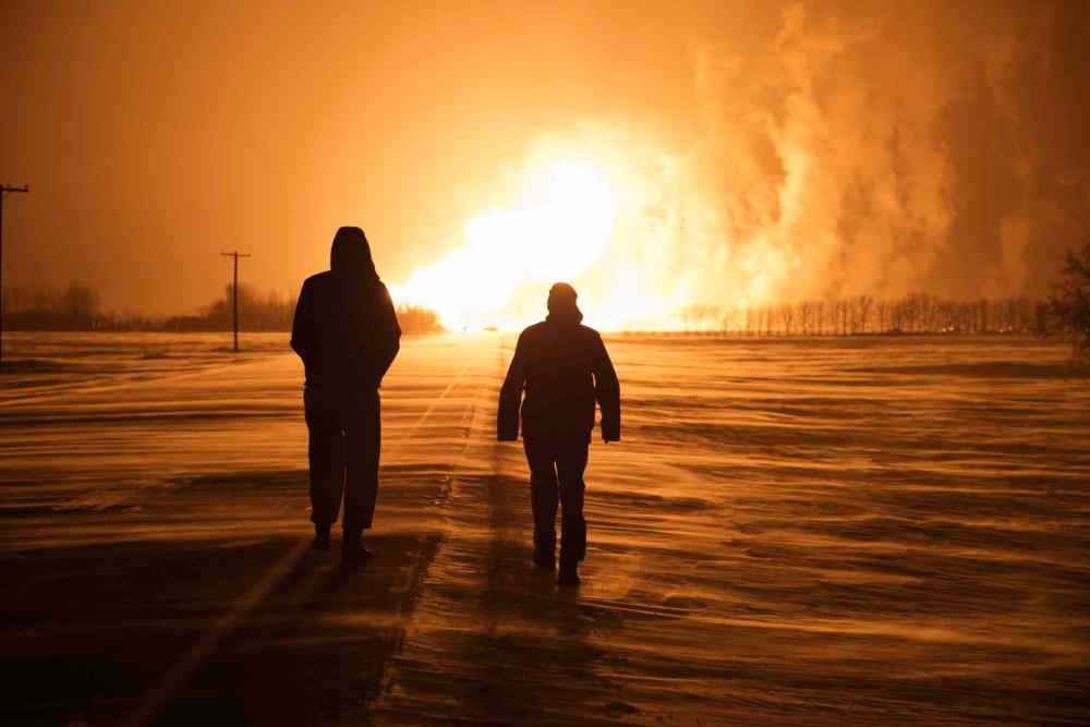 Jordan McRae
A TransCanada natural gas pipeline exploded between Otterburne and Highway 59 in southeastern Manitoba around 1 a.m. Saturday, Jan. 25.