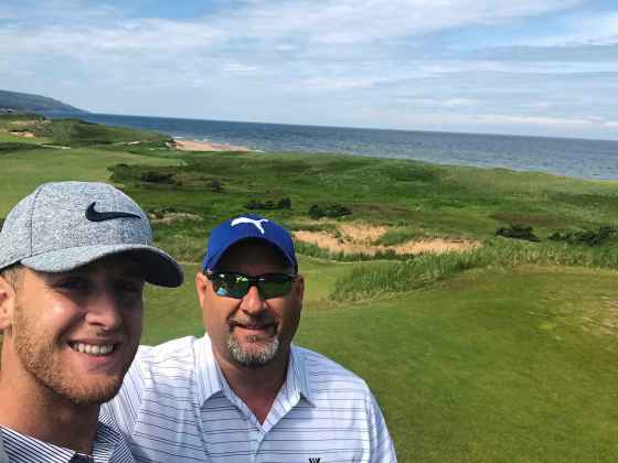 Father-son day at Cabot Cliffs (Scott Bell photo)