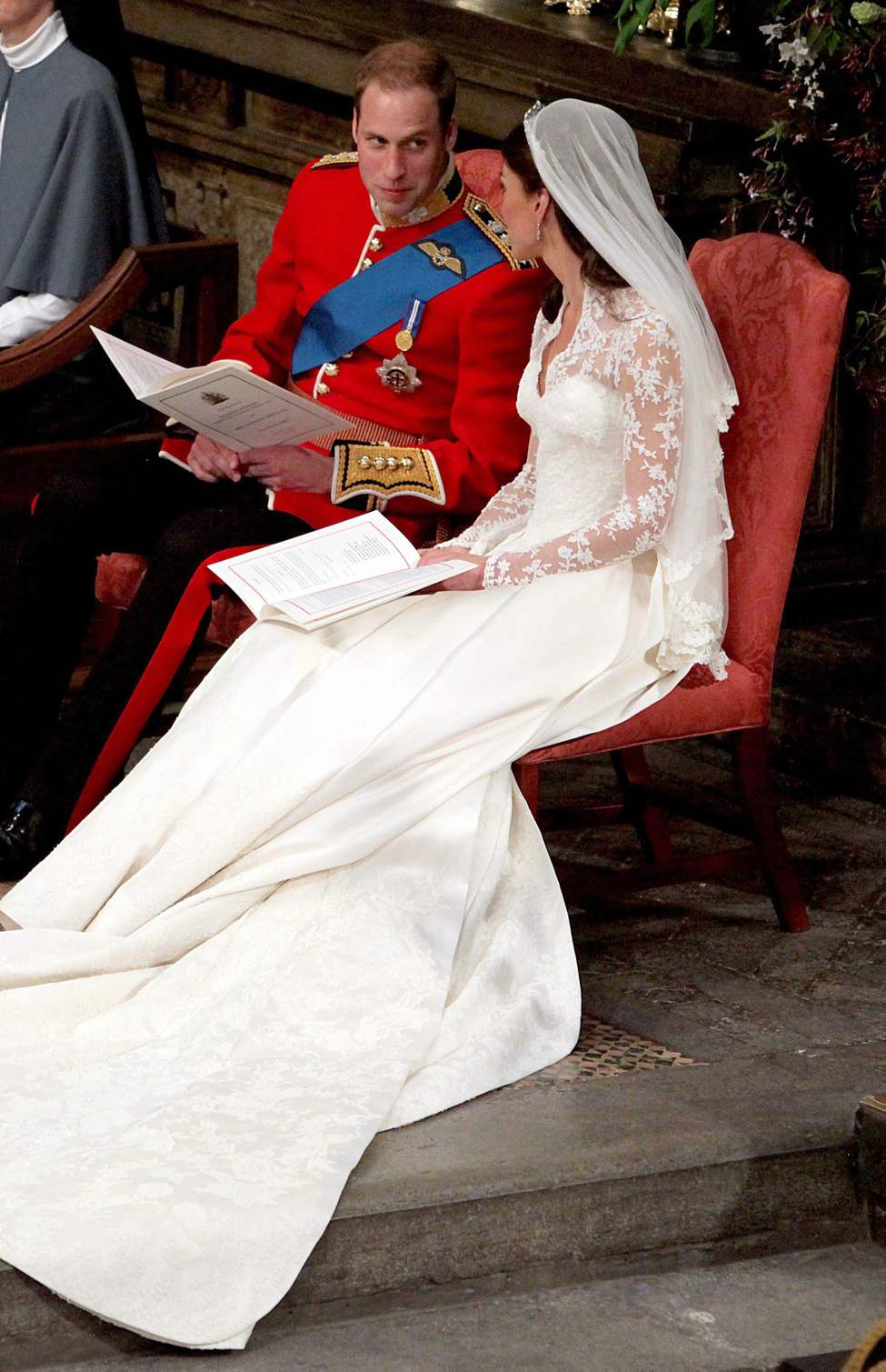 CP
Britain's Prince William and Kate Middleton at Westminster Abbey, London, during their wedding service, Friday April 29, 2011. (AP Photo/Anthony Devlin, Pool)