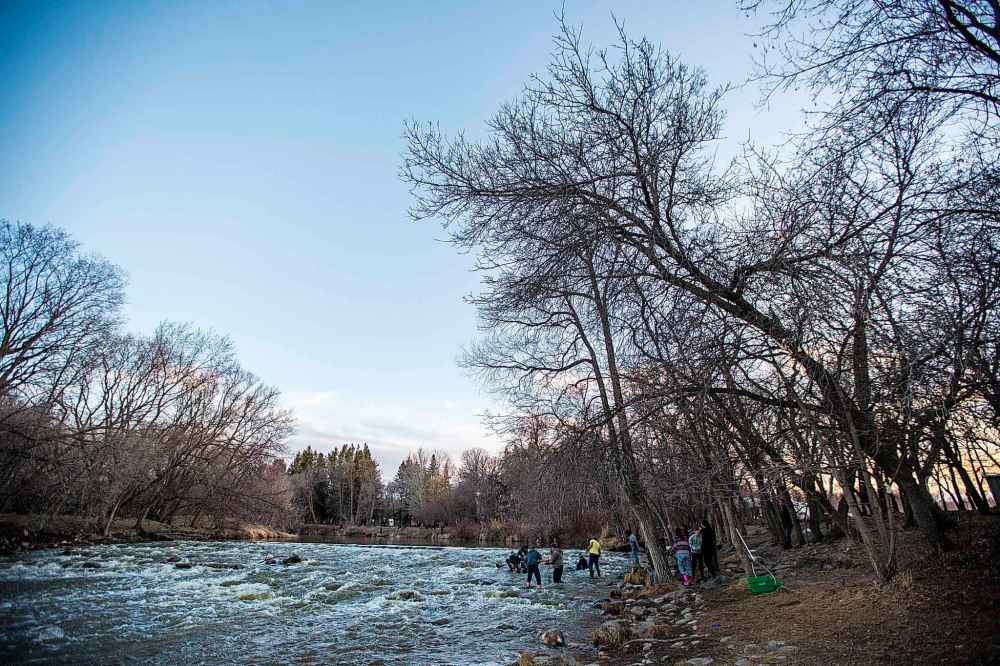 A prime fishing spot on the Whitemud River is located at the rapids near Westbourne.