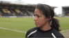 Desiree Scott representing Winnipeg in the UK with Notts County Ladies FC