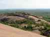 View of Hill Country from the 152-metre pink granite dome at Enchanted Rock State Natural Area in Central Texas.