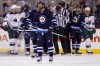 Trevor Hagan / The Canadian Press
Winnipeg Jets' Dustin Byfuglien (33) appears frustrated during first-period play against the Minnesota Wild Monday night.