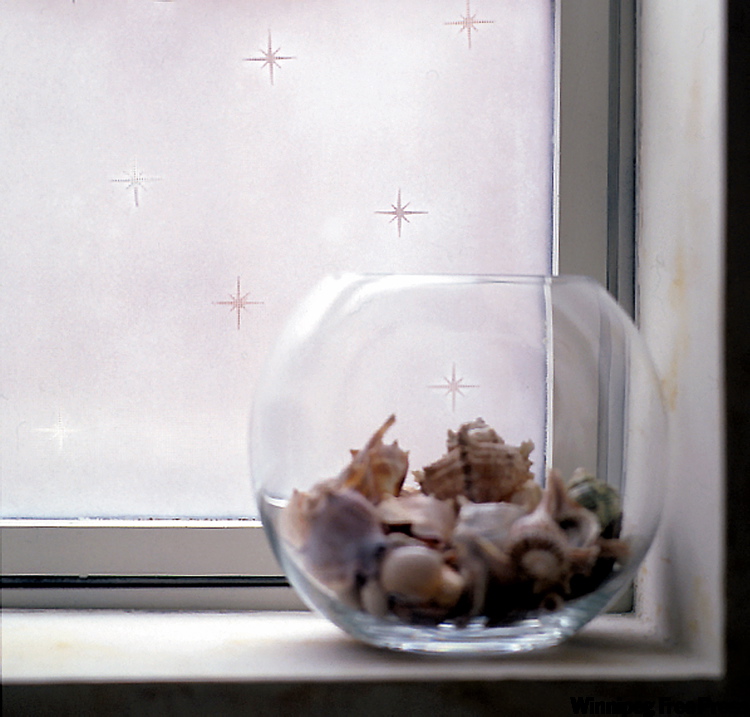 Frosted window: You can use imitation etching fluid to frost a window or mirror without damaging the surface.